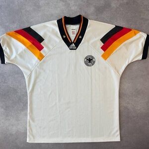 [220] Germany 1992/1994 Adidas Home Football
Soccer Shirt Size XL